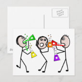Chemicaliën/scheikundigen Stick People Gifts Briefkaart (Voorkant / Achterkant)