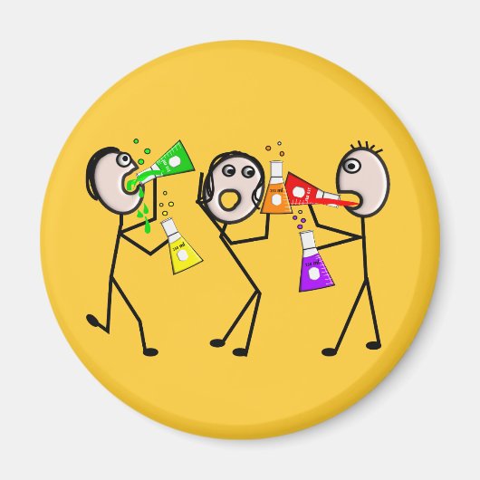 Chemicaliën/scheikundigen Stick People Gifts Magneet (Voorkant)