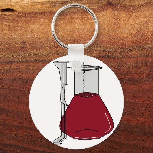 Chemicaliënbeakers Test Tubes Solutions Sleutelhanger (Voorkant)