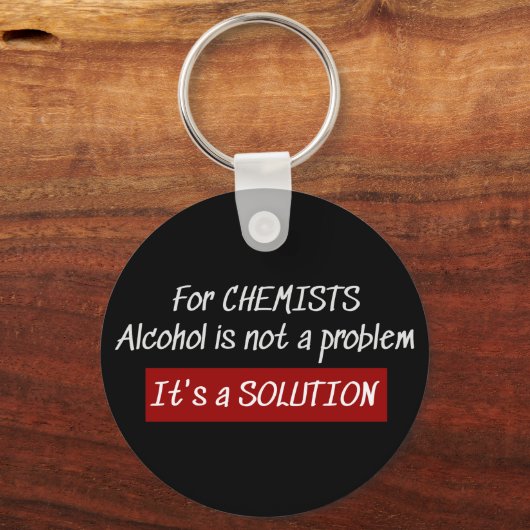 Chemicaliënchemicaliën in alcohol sleutelhanger (Voorkant)