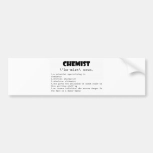 Chemicaliëndefinitie Bumpersticker