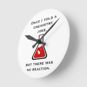 Chemicaliëndocent Chemist Funny Gift Clock Ronde Klok (Hoek)