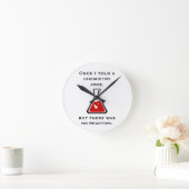 Chemicaliëndocent Chemist Funny Gift Clock Ronde Klok (Huis)