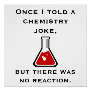 Chemicaliëndocent Chemist Funny Joke Poster