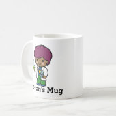 Chemicaliënfles en testbuizen koffiemok (Voorkant links)