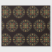 Chemicaliënlaboratorium botanisch patroon voor che cadeaupapier (Vlak)