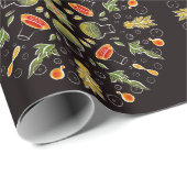 Chemicaliënlaboratorium botanisch patroon voor che cadeaupapier (Rol Hoek)