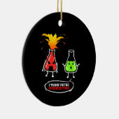 Chemicaliënlaboratorium Chemicaliën je bent overge Keramisch Ornament (Rechts)