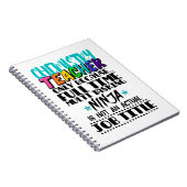 Chemicaliënleraar alleen omdat fulltime multi notitieboek (Rechterzijde)