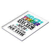 Chemicaliënleraar alleen omdat fulltime multi notitieboek (Linkerzijde)