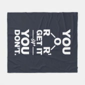 Chemicaliëntechnicus krijgt het of niet fleece deken (Voorkant (Horizontaal))