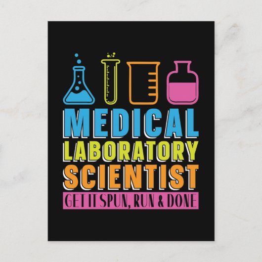 Chemicaliëntechnicus van het laboratorium voor tec feestdagenkaart (Voorkant)