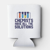 Chemici hebben alle oplossing Funny Science Puns Blikjeskoeler (Achterkant)