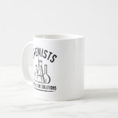 Chemici hebben alle oplossingen koffiemok (Voorkant links)