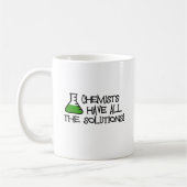 Chemici hebben alle oplossingen koffiemok (Links)