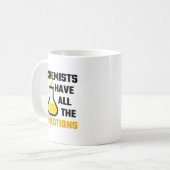 Chemici hebben alle oplossingen koffiemok (Voorkant links)