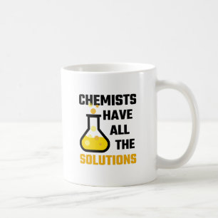 Chemici hebben alle oplossingen koffiemok