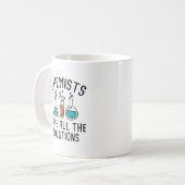 Chemici hebben alle oplossingen koffiemok (Voorkant links)