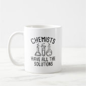Chemici hebben alle oplossingen koffiemok (Links)