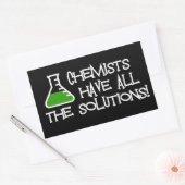 Chemici hebben alle oplossingen rechthoekige sticker (Envelop)