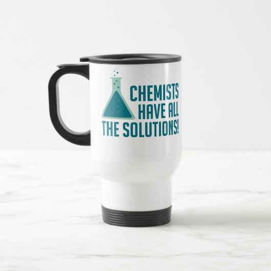 Chemici hebben alle oplossingen reisbeker (Links)