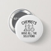 Chemici hebben alle oplossingen ronde button 5,7 cm (Voorkant /achterkant)