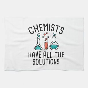 Chemici hebben alle oplossingen theedoek