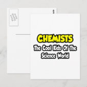 Chemici ...Kinderen van de Wetenschap Wereld Briefkaart (Voorkant / Achterkant)