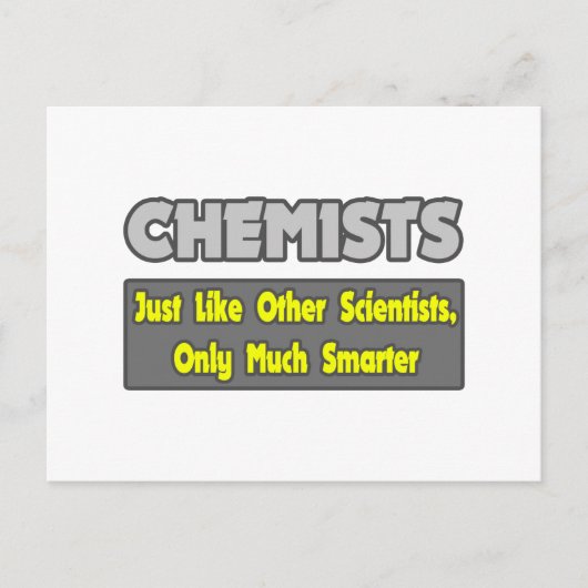 Chemici...slimmer Briefkaart (Voorkant)