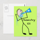 Chemie 101 Stickman Design Funny Gifts Briefkaart (Voorkant / Achterkant)