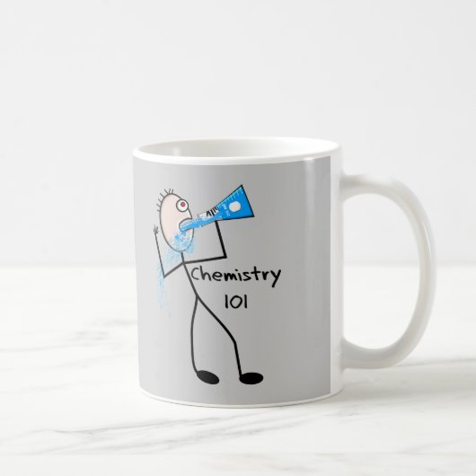 Chemie 101 Stickman Design Funny Gifts Koffiemok (Rechts)