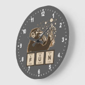 Chemie aap ontdekte plezier grote klok (Hoek)