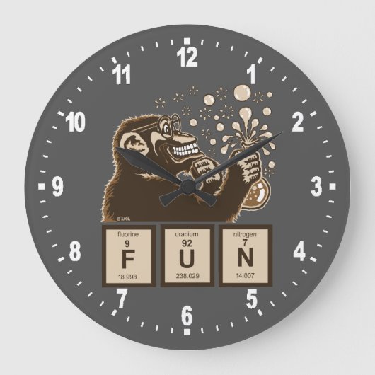 Chemie aap ontdekte plezier grote klok (Voorkant)