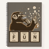 Chemie aap ontdekte plezier notitieboek (Voorkant)