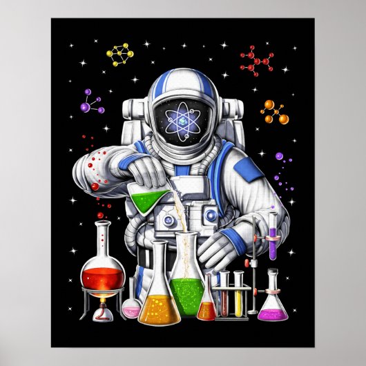 Chemie Astronaut Poster (Voorkant)