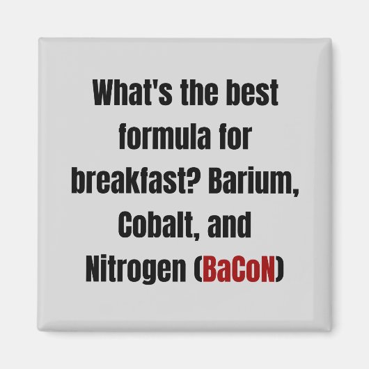 Chemie Bacon Grap Magneet (Voorkant)
