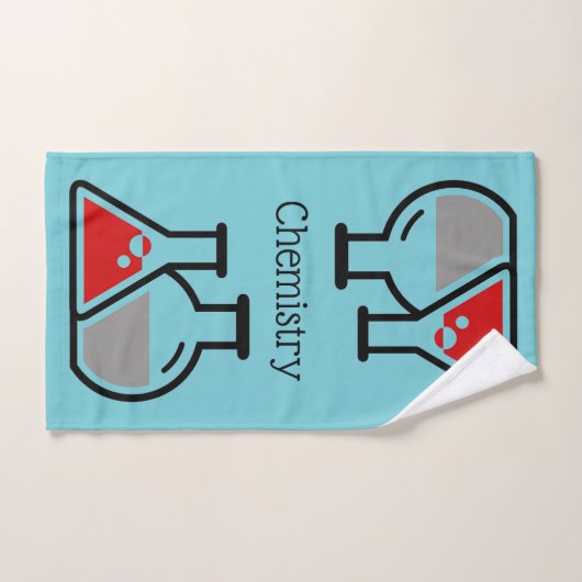 Chemie Beakers Science Design Bath Towel Set Bad Handdoek (Handdoek)