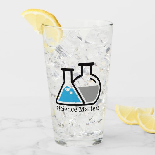 Chemie Beakers Science Materie Drink glas (Voorkant ijs)