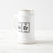 Chemie Beer Stein - Be-Er (Berylium-Erbium) Bierpul (Voorkant links)