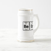 Chemie Beer Stein - Be-Er (Berylium-Erbium) Bierpul (Voorkant rechts)
