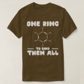 Chemie Benzeen Ring Molecuul Binding  T-shirt (Design voorkant)