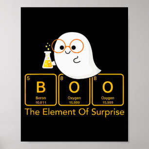 Chemie Boo Het Element Van Verrassing Schattige Ch Poster