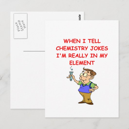 chemie briefkaart (Voorkant / Achterkant)