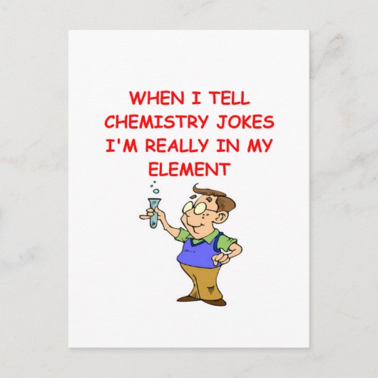 chemie briefkaart (Voorkant)