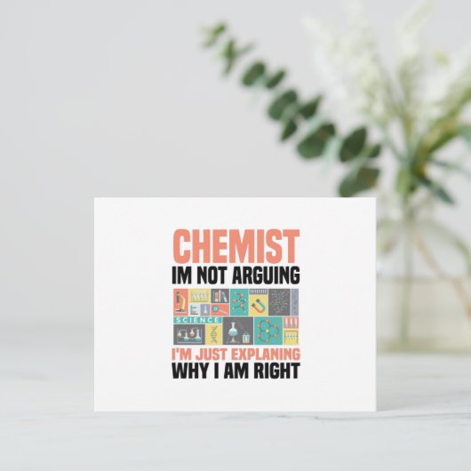 Chemie Briefkaart (Staand voorkant)