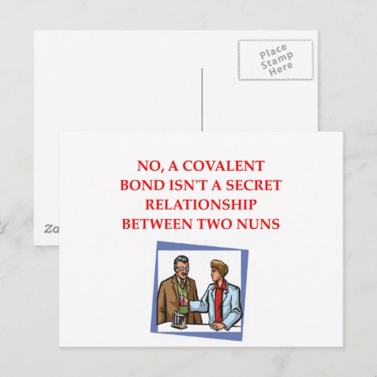 chemie briefkaart (Voorkant / Achterkant)