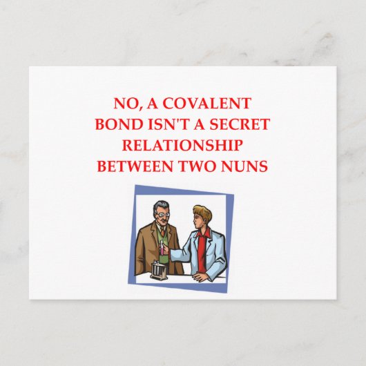 chemie briefkaart (Voorkant)