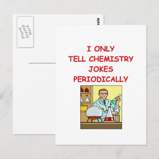 chemie briefkaart (Voorkant / Achterkant)