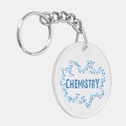 Chemie Bubbels Sleutelhanger (Voorkant Links)