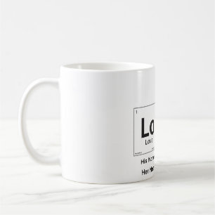 Chemie Cadeau Liefde Element Gepersonaliseerde Mok